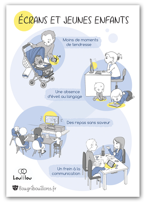 Affiche petite enfance - les écrans 1