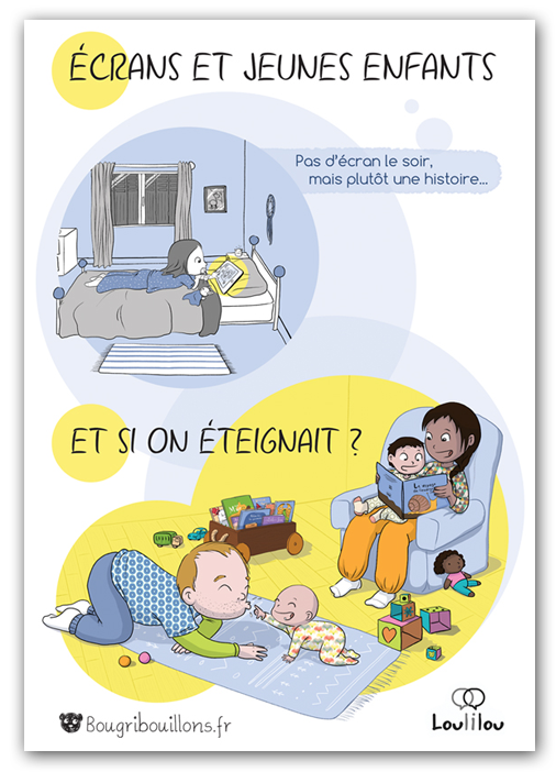 Affiche petite enfance - Les écrans 2