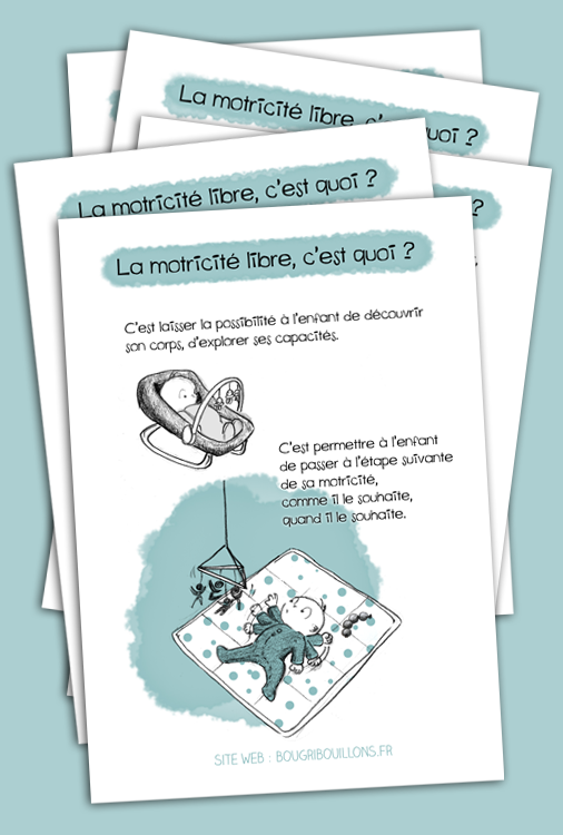 Affiche petite enfance Bougribouillons - Motricité libre