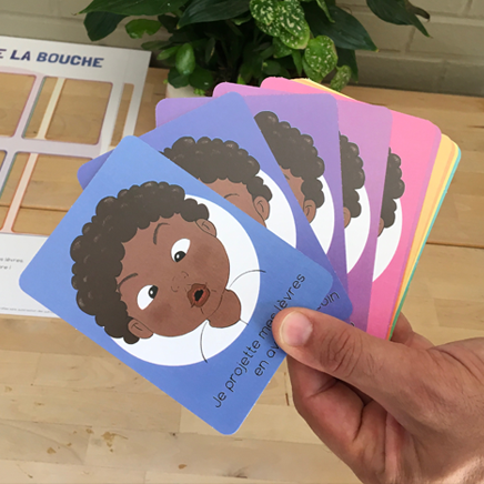 Cartes prédécoupées Bougribouillons - La gym de la bouche